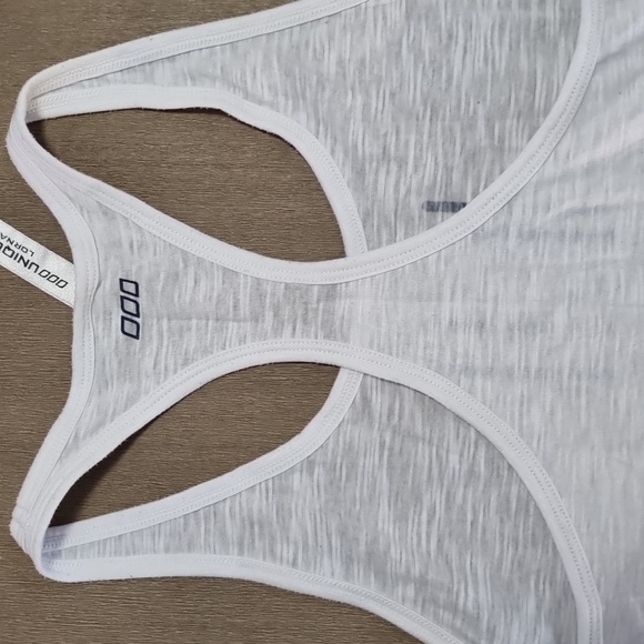 Lorna Jane, ombre blue and white singlet, inspirational quote, size small - Picture 3 of 4